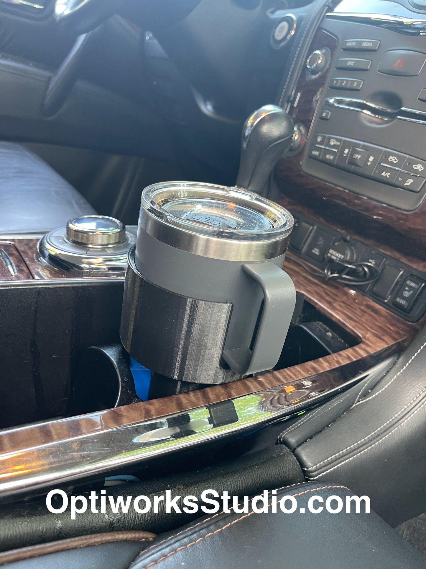 Custom Car Cup Holder Adapter | Fits Any Bottle, Tumbler, Jug or Mason Jar | 64oz Hydro Flask, Stanley, Yeti, Owala & More