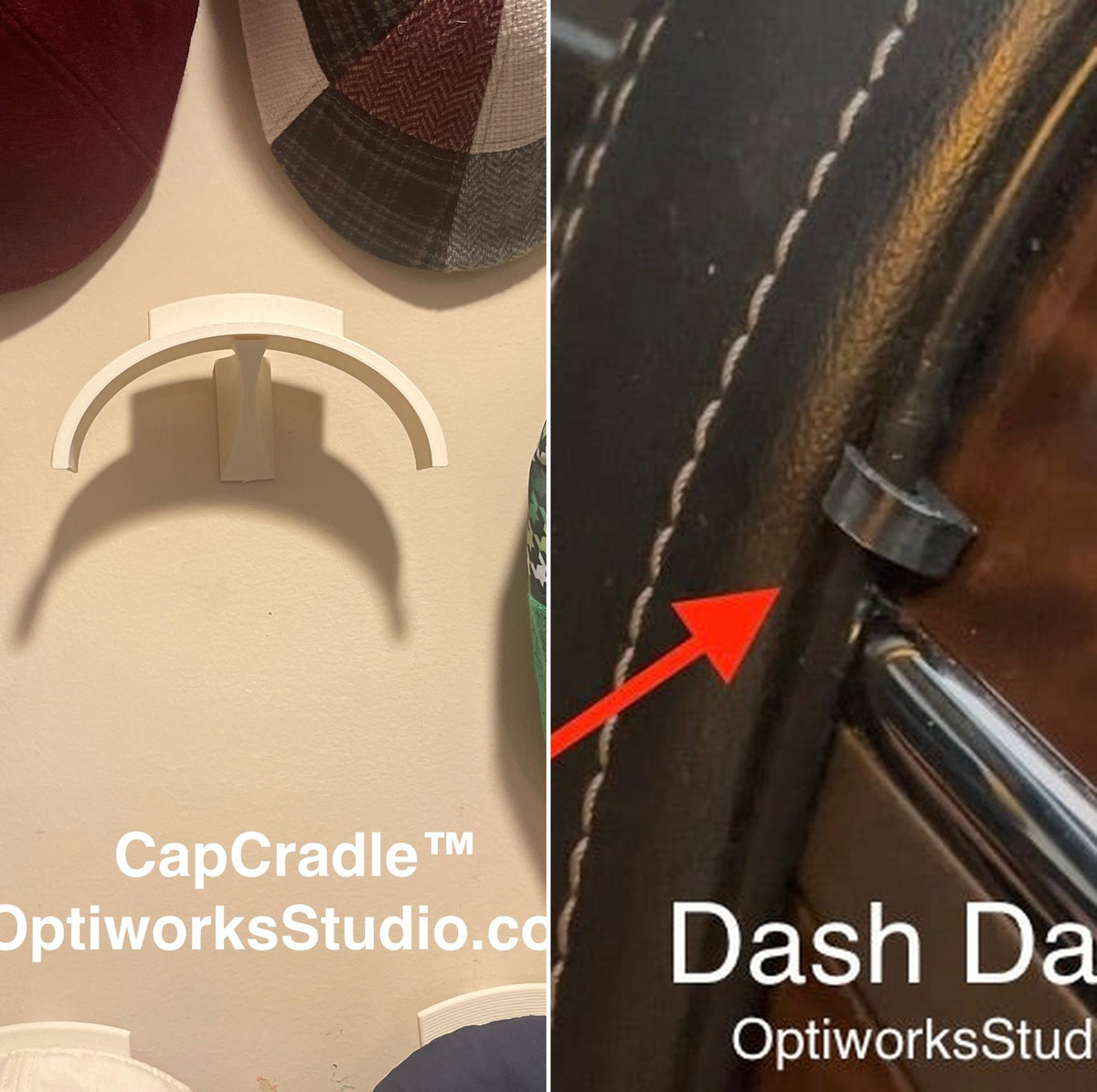 CapCradle and Dash Darts, the two featured products