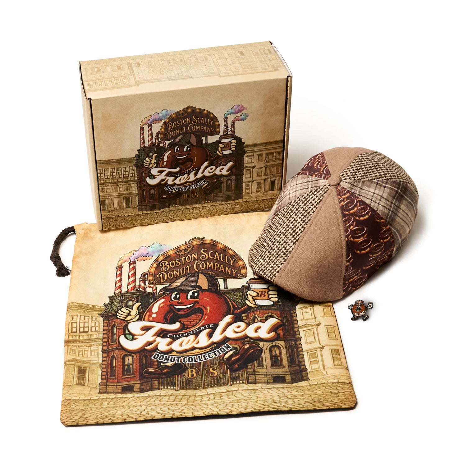 Boston Scally Chocolate Frosted Donut Cap