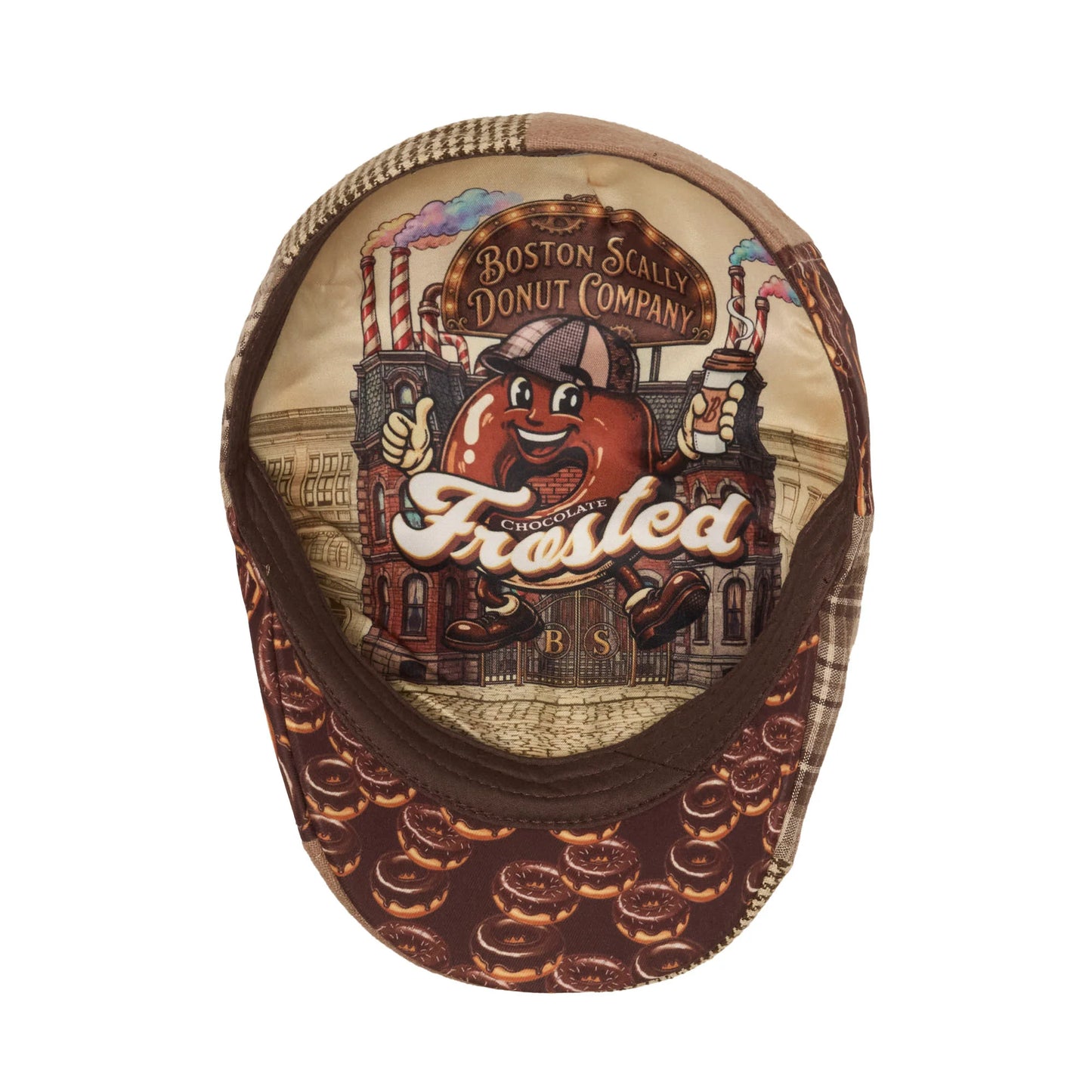 Boston Scally Chocolate Frosted Donut Cap
