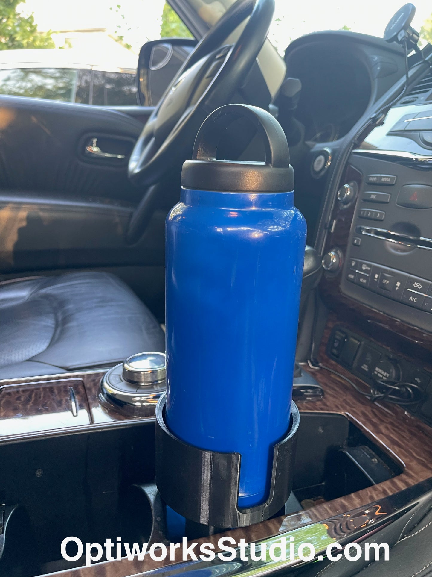 Custom Car Cup Holder Adapter | Fits Any Bottle, Tumbler, Jug or Mason Jar | 64oz Hydro Flask, Stanley, Yeti, Owala & More