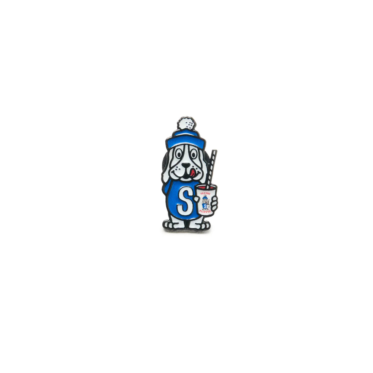 Authentic Boston Scally collectible pin featuring the Slush Puppy design. Perfect for caps, jackets, bags, and collections.
