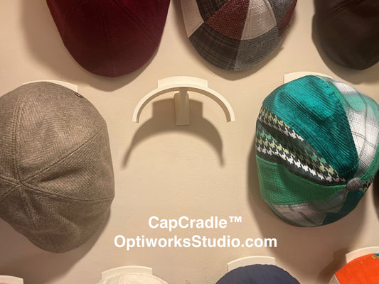 CapCradle™ Wall Display Hanger for Flat Caps & Newsboy Caps